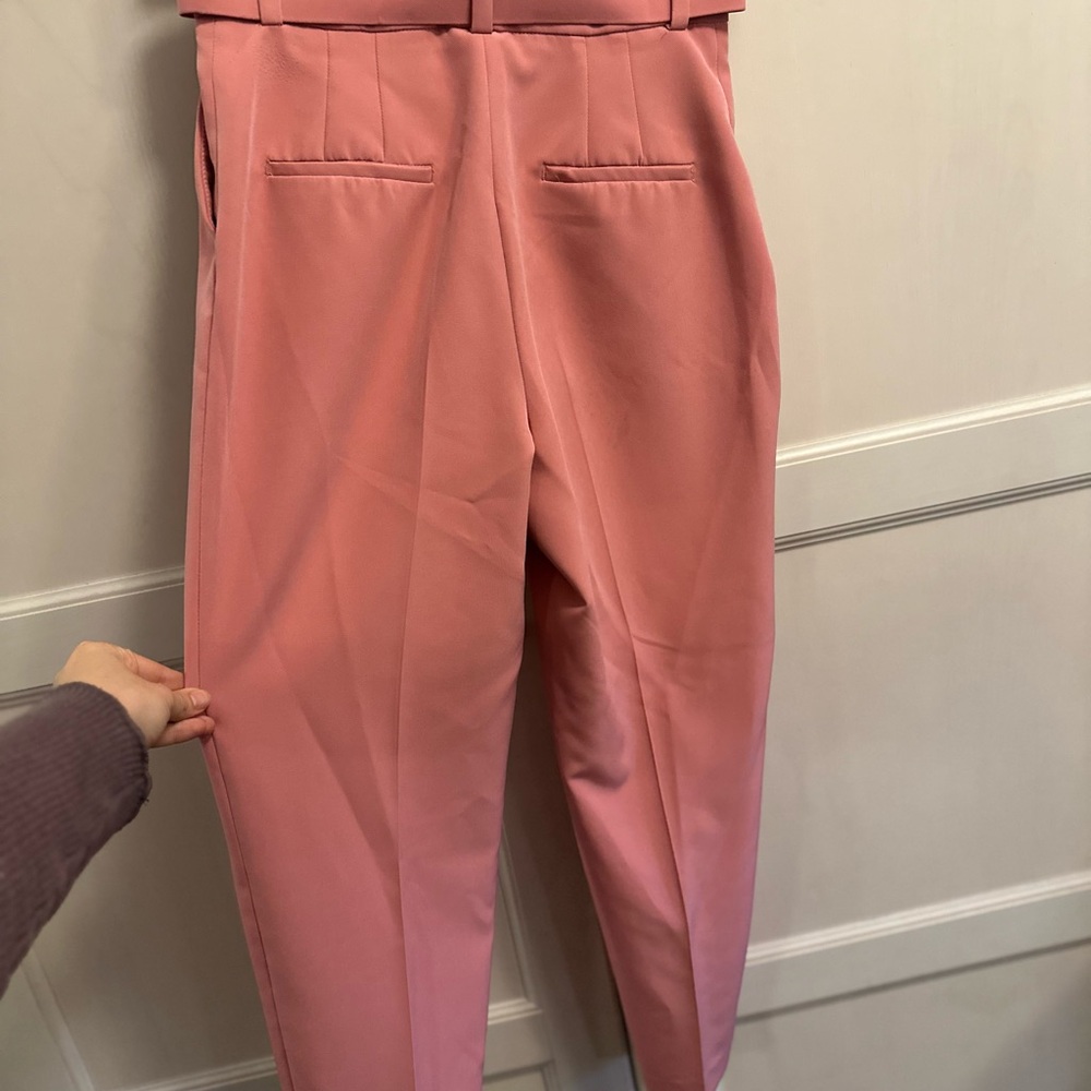 Zara Women's Pink Pant Suit: Blazer + Pants 2-Piece Set (M) - Picture 4 of 8